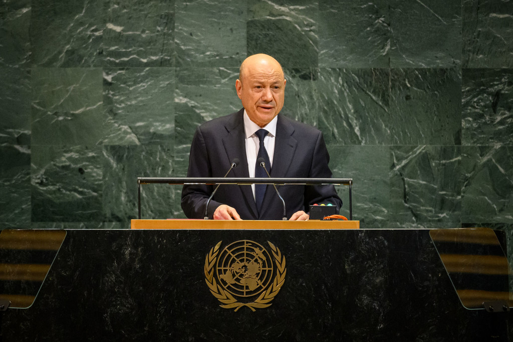 Mohammed Al-Alimi, President of the Presidential Leadership Council of Yemen, addresses the general debate of the General Assembly’s eightieth session.